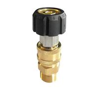 Adaptador para hidrolimpiadora, Adaptador for lavadora a presión M22 a 3/8, kit de conexión rápida, varios tamaños, paquete 2(A1)