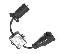 Adaptador para iluminación de remolque, Estados Unidos a UE, 7 pines hembra (vehículo estadounidense) a enchufe de 13 pines (remolque europeo)