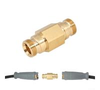 Adaptador para limpiadora de alta presión para Kärcher, 1/4 de latón, acoplamiento rápido de latón macizo para mangueras de jardín, conector de manguera de agua (A)