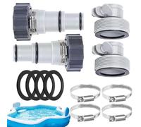 Adaptador Para Manguera De Filtro De Piscina,Adaptador De Bomba De Piscina De 32 Mm A 38 Mm - Recambio Para Drenaje Retrolavado Calentador Fuente De Natación