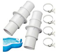 Adaptador para Manguera de Piscina - Adaptador Para Manguera De Piscinas Desmontables,Accesorios De Conexión Antifugas Para De Filtro 2 Piezas Para Casa Playa Hotel Jardín Patio