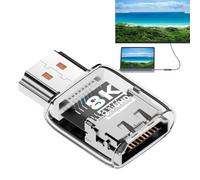 Adaptador para monitor | Conector de conversión bidireccional 60 Hz 8K - Adaptador de extensión de audio para ordenador | para video audio proyector monitor ordenador portátil TV HDTV Bu