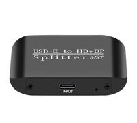 Adaptador para monitor, divisor tipo C - Adaptador de monitores dobles,Gadget estable multifuncional portátil para dispositivos de computadora portátil-escritorio