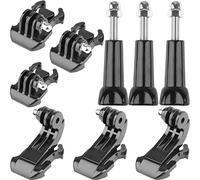 Adaptador para Montura de Cámara de Acción 9 Pcs Gancho J Hebilla Liberación Rápida Tornillos Mariposa Cámara Acción Montura Básica Compatible con Gopro Hero 11 10 9 8 7 y Más