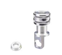 Adaptador para pedales de liberación rápida para bicicleta plegable Brompton Dahon Birdy Tern (plata)