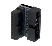 Adaptador para Placa Base USB 3.0 Conector angular de 19/20 pines | Adaptador de Alimentación USB para Placa Base para Ordenador PC Estación de Trabajo Oficina Sala de