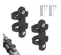Adaptador para portabotellas de bicicleta sin tornillos, soporte universal ajustable (negro * 2)