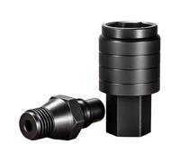 Adaptador para portabrocas | 2 piezas adaptador taladro rápido hembra macho | mandril de cambio rápido | Para bricolaje instalación hidráulica trabajo eléctrico reparación coche