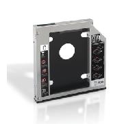 ADAPTADOR PARA PORTATIL AISENS PARA SUSTITUIR DVD DE 12.75MM POR HD SSD DE 2.5 SATA INCLUYE TORNILLOS DE MONTAJE A129-0152 A129-0152