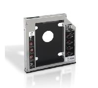 ADAPTADOR PARA PORTATIL AISENS PARA SUSTITUIR DVD DE 12.75MM POR HD SSD DE 2.5 SATA INCLUYE TORNILLOS DE MONTAJE A129-0152