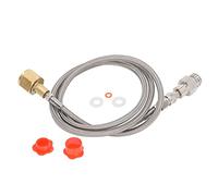 Adaptador para recarga de soda, conector para recarga de CO2 para máquina de soda, adaptador de tanque para llenado de cartuchos de cilindro de acero inoxidable a prueba de óxido (W21.8-14 a TR21-4)