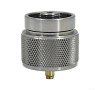 Adaptador para recipiente de gas mapp para estufas de camping, convertidor de aleación de aluminio para propano de 1 libra a butano plano, conector de utensilios de cocina para senderismo al aire