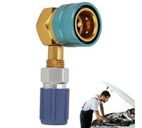 Adaptador para refrigerante de aire acondicionado - Acoplamientos rápidos R1234yf a R134a | Flare adaptador de válvula de núcleo de válvula, conector de latón, aire acondicionado, evacuación y carga