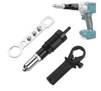 Adaptador para Remaches para Taladro - Herramienta de Perforación | Kit de Adaptador Remache Taller, Reparación, Mantenimiento