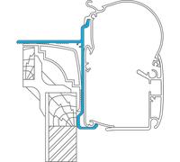 Adaptador para toldos de pared pw 1100, pw 1500 y pw 3800 3 m perfectwall adapter dometic