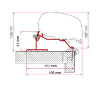 Adaptador para toldos de techo f80, f65 340 cm caravan roof fiamma