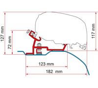 Adaptador para toldos f65 / f80 kit fiat ducato - citroën jumper - peugeot boxer (high roof) (modelos desde 06/2006) fiamma