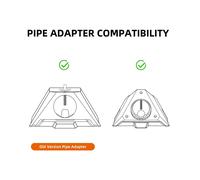 Adaptador para Trípode para Starlink Versión 2025, Adaptadores de Tubería Nuevos/Antiguos de 1/4"-20 y 3/8"-16, Compatibilidad con Trípode,