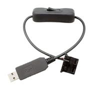 Adaptador para ventiladores de chasis, conector USB de 3 pines/4 pines,Controlador de velocidad del ventilador - Para dispositivos electrónicos de escritorio de computadora de refrigeración