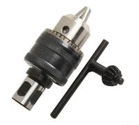 Adaptador para Weldon o vástago de 3/4 pulgadas a portabrocas cónico B16 con rosca de 1/2-20UNF para una sujeción fiable de herramientas (B)