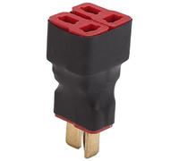 Adaptador Paralelo de Enchufe T, inalámbrico 1 Hembra a 2 Macho Conector Paralelo de Enchufe T Adaptador de Cable Paralelo inalámbrico Conector Macho a Hembra para batería RC Lipo