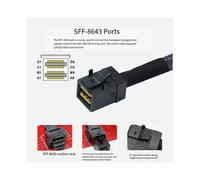 Adaptador PCI-Express 4.0 SAS HD SFF-8643 Hembra A SFF-8643 Hembra, Extensor de Acoplador PCBA