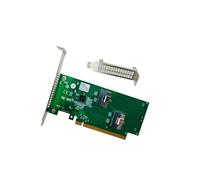 Adaptador PCI Express x16 a dos SlimSAS SFF-8654 8i PCI-E a 2 SFF8654 8I PCIe 4.0 x16 a doble tarjeta adaptadora SFF-8654 de 2 puertos para U.2 NVMe SSD, interfaz SlimSAS 8i,