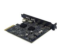 Adaptador PCI Express X4 a 3 puertos tipo C + 2 puertos USB 3.2 Gen 2 de 10 Gbps ASM3142 + chip VL822 Tarjeta de expansión USB PCIE