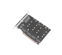 Adaptador PCIe 4.0 5.0 X16 una NVMe M.2 NGFF SSD de 4 Puertos Tarjeta Dividida Adaptador PortáTil Conveniente MultifuncióN
