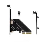 Adaptador PCIe 4.0X1X4 PCIExpress a SFF 8612 para conexión de disco sólido SFF8639 en PC y estaciones de trabajo, adaptador OCuLink