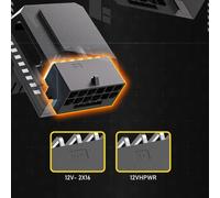 Adaptador PCIe 5.0 de 600 W y 12+4 pines, conector en ángulo recto de 90 grados para GPU de 16 pines y 12 V HP.