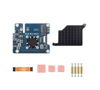 Adaptador PCIe a M.2 con función PoE para 5 puertos POE HAT M.2 HAT+ compatible con NVMe