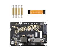 Adaptador PCIe a Nvme con función de alimentación a través de Ethernet, disco sólido NVMe 2230/2242/2260/2280 de velocidad rápida, lectura y escritura