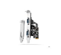 Adaptador PCIe - Axagon - PCEA-S2N - 2 Puertos serie - ASIX AX99100 - Color Blanco