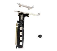 Adaptador PCIe X16 a 4 puertos SFF 8612 SFF 8611 Tarjeta de expansión para placas base, discos sólidos, tarjeta gráfica, adaptador gráfico