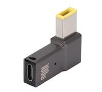 Adaptador PD en ángulo Recto, Punta Delgada en Forma de L a Adaptador USB-C a PD Compatible con la Serie LenovoThinkPad
