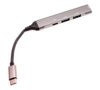 Adaptador PD USB-C 4 en 1 compatible con Samsung Galaxy Tab A7/Lite/A8/A9/A9 Plus, Tab S7/S8/S9/10/Ultra/Plus/FE - Puerto de carga tipo C divisor USB