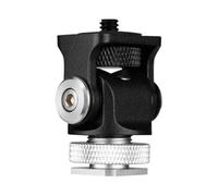 Adaptador pequeño de zapata fría con rotación flexible de 360 grados, soporte versátil para monitores, fácil de usar para monitores de cámara, inclinaciones, soportes ajustables