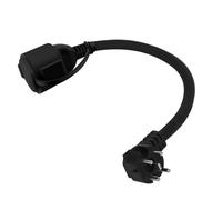 Adaptador Perilex 16A conector de esquina a acoplamiento Schuko, conector Perilex H07RN-F 3G 2,5 mm² manguera de goma 0,5 M