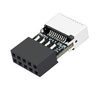 Adaptador Placa Base USB C - Conector USB 2.0 Chasis, Extensión Alta Velocidad | Adaptadores Macho A Hembra Tipo E Enchufe Tipo C, Adaptador Header 9 Pin Convertidor