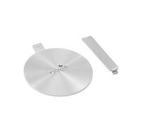 Adaptador placa induccion 20cm,mango desmontable,disco adaptador de placa, difusor de calor de placa de inducción para cafeteras y utensilios de cocina