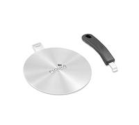 Adaptador placa induccion 20cm,mango desmontable,disco adaptador de placa, difusor de calor de placa de inducción para cafeteras y utensilios de cocina