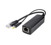 Adaptador PoEs DC5,5 x 2,1 mm, conectores divisor de 15,4 W, cable RJ45, adaptador de alimentación a través de Ethernet, inyectores, cámara divisora