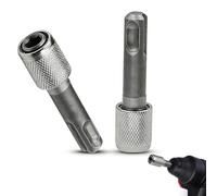 Adaptador porta brocas SDS-Plus 6,35mm (1/4'') 2 Piezas - Convertidor de Tuerca Hexagonal para Brocas SDS en Martillos Perforadores