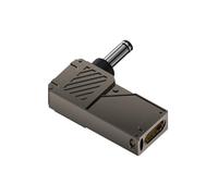 Adaptador portátil tipo C a corriente directa PD100W con pantalla digital para centrales eléctricas de panel solar, carga eficiente tipo C hembra a macho