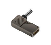 Adaptador portátil tipo C a corriente directa PD100W con pantalla digital para centrales eléctricas de panel solar, carga eficiente tipo C hembra a macho