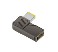 Adaptador portátil tipo C a corriente directa PD100W con pantalla digital para centrales eléctricas de panel solar, carga eficiente tipo C hembra a macho