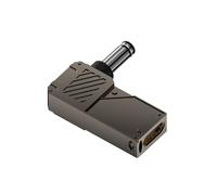 Adaptador portátil tipo C a corriente directa PD100W con pantalla digital para centrales eléctricas de panel solar, carga eficiente tipo C hembra a macho