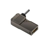 Adaptador portátil tipo C a corriente directa PD100W con pantalla digital para centrales eléctricas de panel solar, carga eficiente tipo C hembra a macho