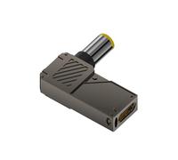 Adaptador portátil tipo C a corriente directa PD100W con pantalla digital para centrales eléctricas de panel solar, carga eficiente tipo C hembra a macho